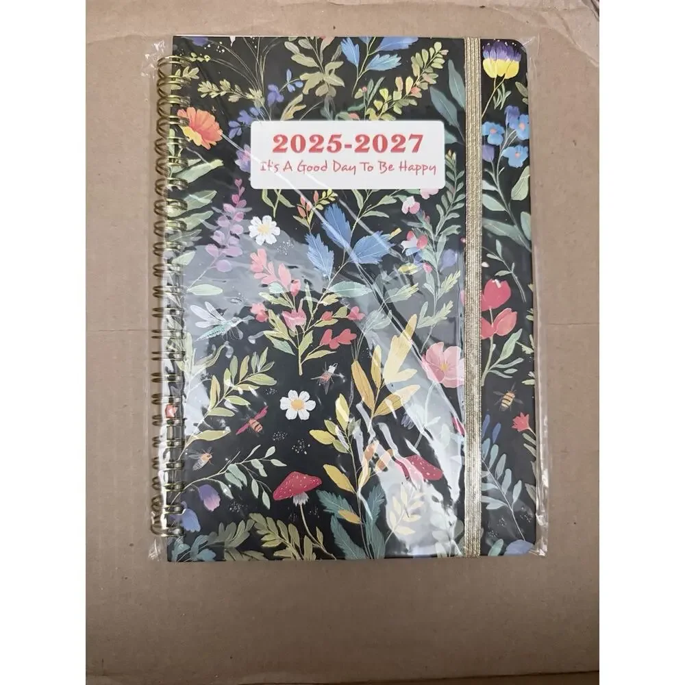 Floral Day Planner From Years 25-27. Brand New Size Is 8x6 Inches